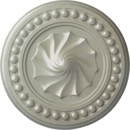 Ekena Millwork Foster Shell Ceiling Medallion (Fits Canopies up to 9 5/8"), 15 3/4"OD x 2"P, Flash Copper CM15FOFCS